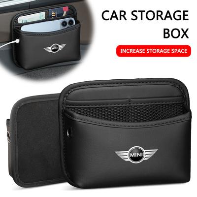 Bolsillo de almacenamiento para puerta de coche Organizador adhesivo Bolsa colgante para BMW Mini Cooper R50 R53 R55 R56 R60 R61 F54 F55 F56 Accesorios para coche