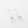 Milchiger Opal Edelstein 925 Sterlingsilber Schmuck Handgefertigte Hängeohrringe 1,76" EE-171-20