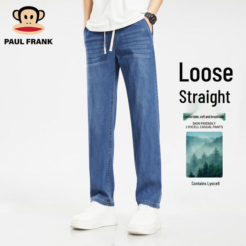Paul Frank Men s Summer Lyocell Straight-Leg Jeans 4XL