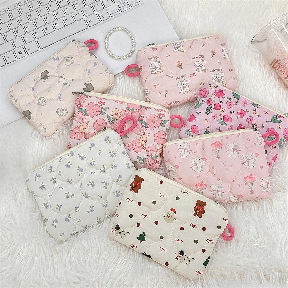 Cute Cartoon Small Coin Purses Women Mini Makeup Handbags Wallet Pouch Bag Earphone Card Storage Bag