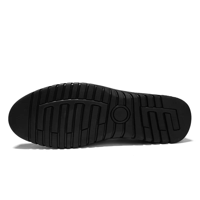 Genuine Leather Men Casual Shoes Luxury Brand Designer Flats Mens Loafers Breathable Slip On Driving Shoes Size 47