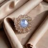 Elegant Rhinestone Brooch: Fashionable Clothing Knot Pin and Decorative Buckle