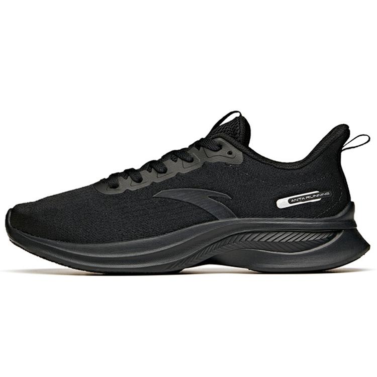 New Anta Non slip Wear resistant Shock Absorption Low Top Running Shoes Black 112235570S-1