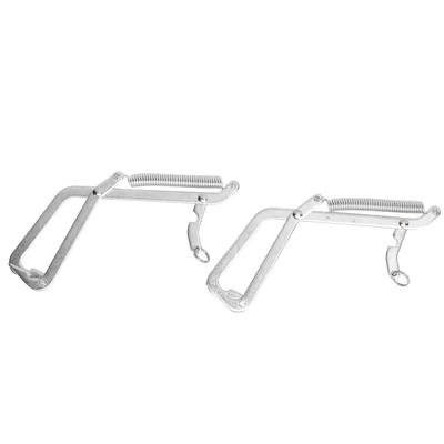 2 Pcs Pince à fruits de mer Outils de préhension en acier inoxydable pour attraper les crabes Brochet Poisson prédateurSimple