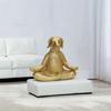 Resin Dog Yoga Statue Retro Animal Miniatures Sculpture Desktop Ornament Dog Figurine  Garden