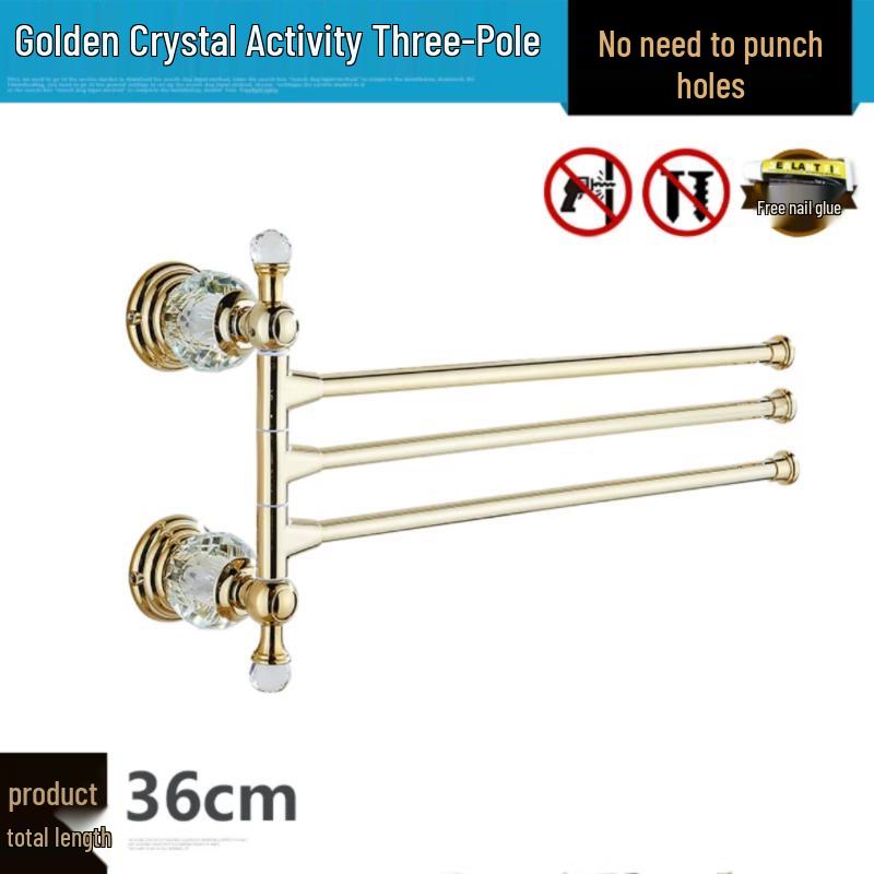 Yuzhu Европейский хрустальный держатель для полотенец в ванную