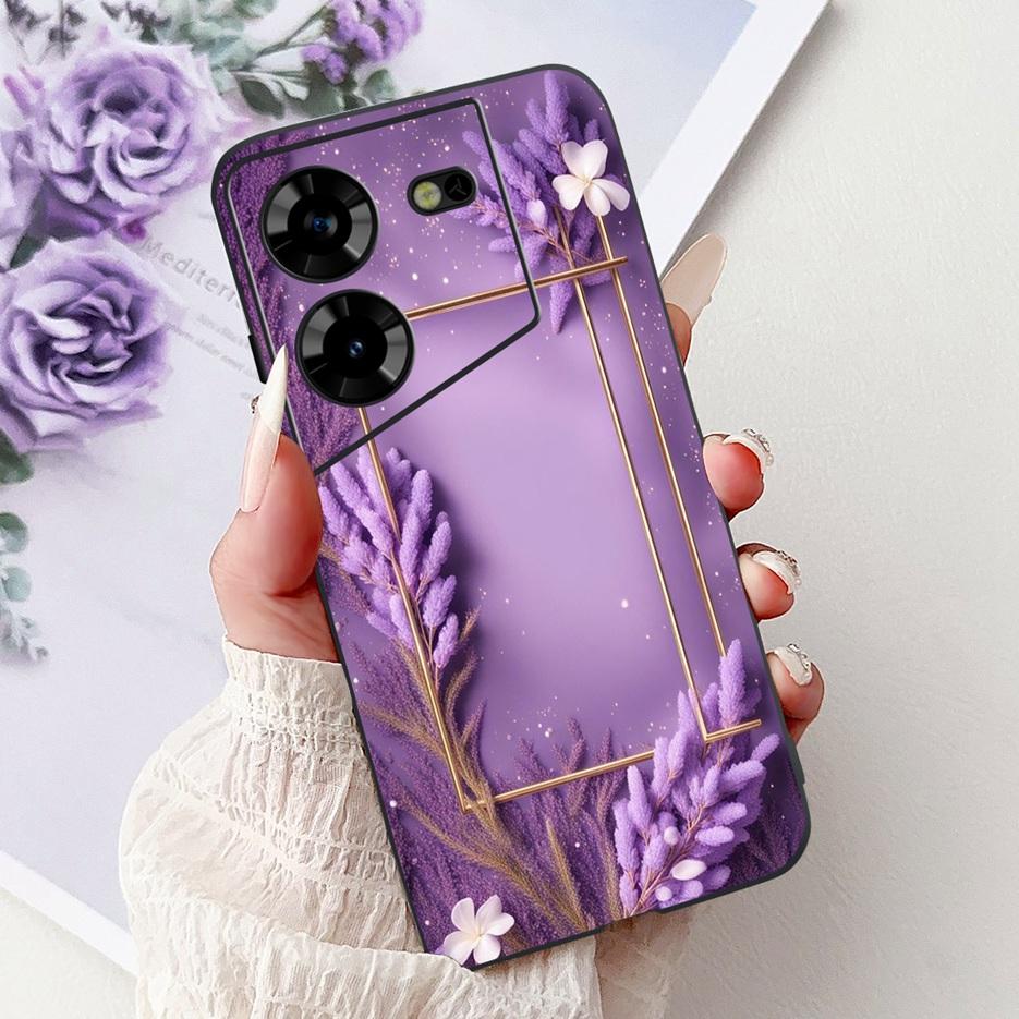 For Tecno Pova 5 Case LH7n Cute Fashion Pattern Cover Soft TPU Phone Cases For Tecno Pova 5 Pro LH8n Pova5 Pro Back Cover Bumper