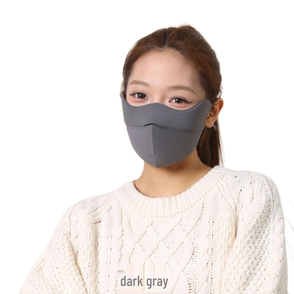 Women's High-Value Windproof & Warm Face Cover for Riding, Autumn/Winter Sun Protection, Washable Sponge Mask