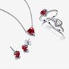 Pandora Red Heart Stud Earring 292549c01