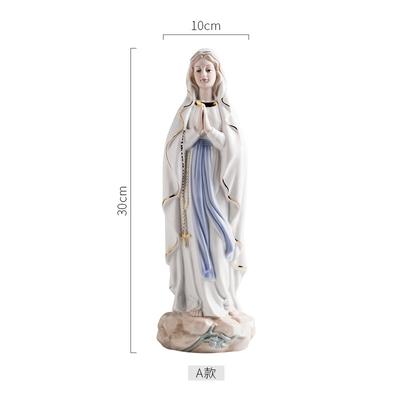 Reative Ceramics Character Sculpture Christian Catholic Madonna Jesus Church Character Statue Home Decoration
