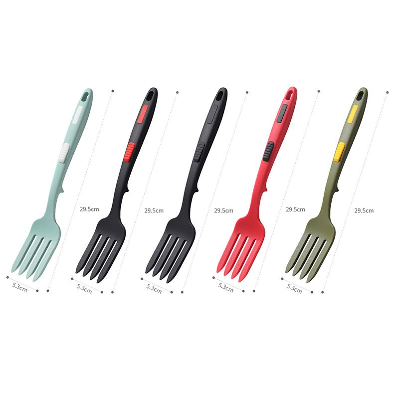 Silicone Fork Salad Forks Flexible Cooking Utensils Multi-function Spaghetti Server Whisking Serving Kitchen Accessories