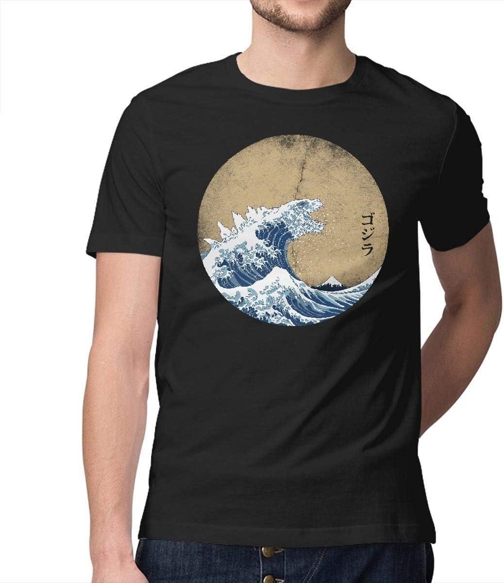 Hokusai Gojira - Mens Premium Tee XXXXXL чёрный