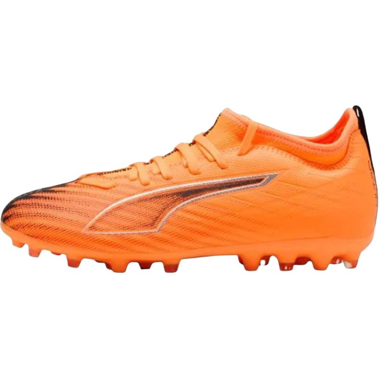 Puma Ultra 6 Mg Comfortable Versatile Durable Mid-Top Kids Soccer Shoes Unisex Soccer Shoes Orange Black 108520-03