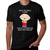 Stewie Quote When the World Is Mine Your Death Should Be Quick and Painless TShirt AntiPilling Casual TShirt