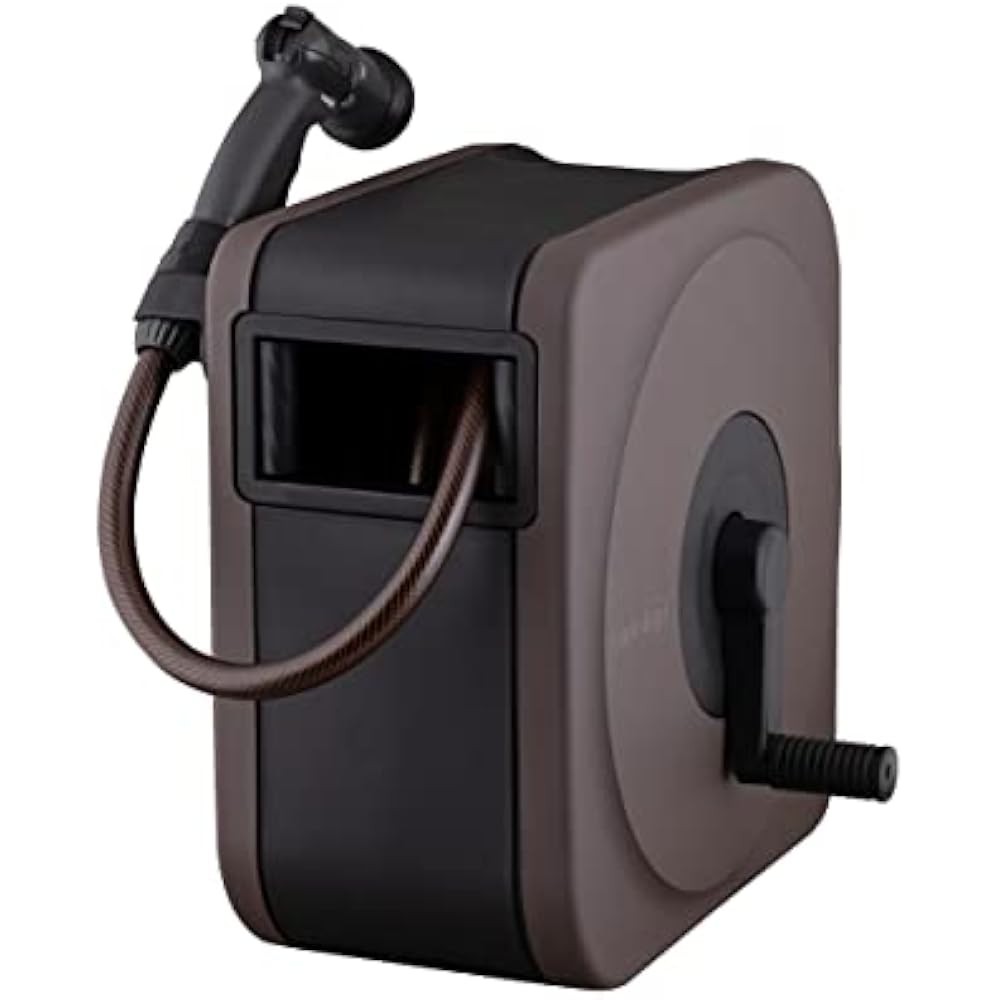 Takagi (Takagi) hose hose reel BOXY NEXT (brown, 20m)