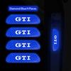WGLRK1 4Pcs Volkswagen Safety Warning Night Reflection Car Stickers For VW Scirocco GTI Polo Golf CC T5 GTE Passat Variant b6 Jetta