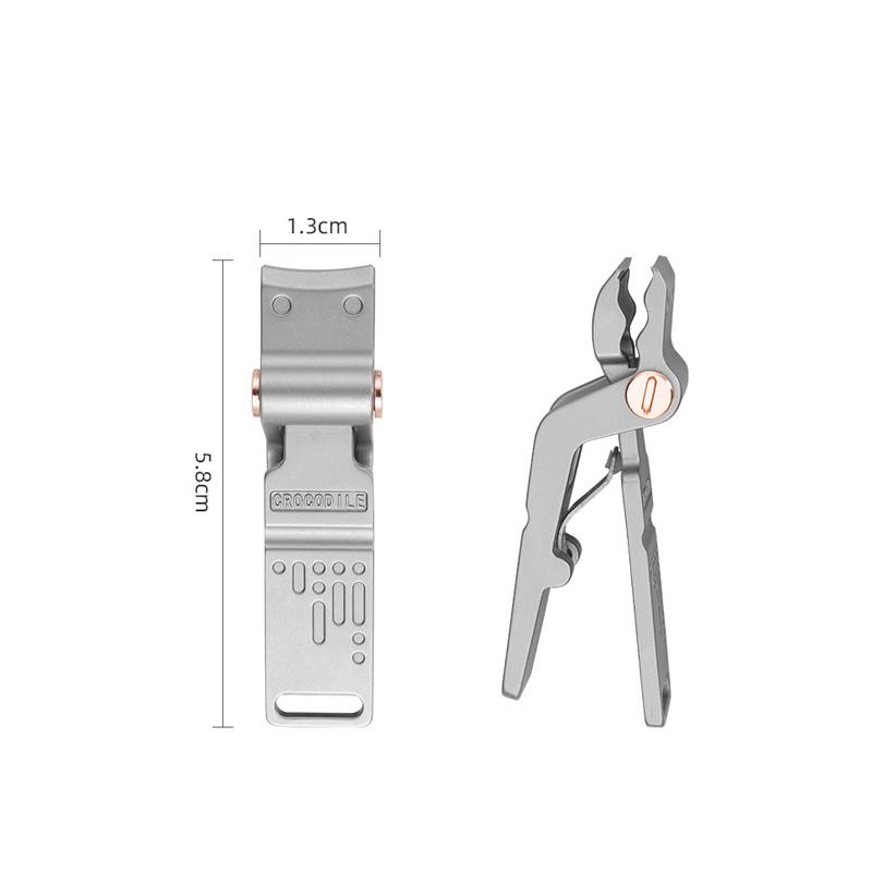 

Crocodile-shaped Wide Nail Clippers Stainless Steel Manicure Cutter Anti-splash Thick Hard Toe Nails Scissors
