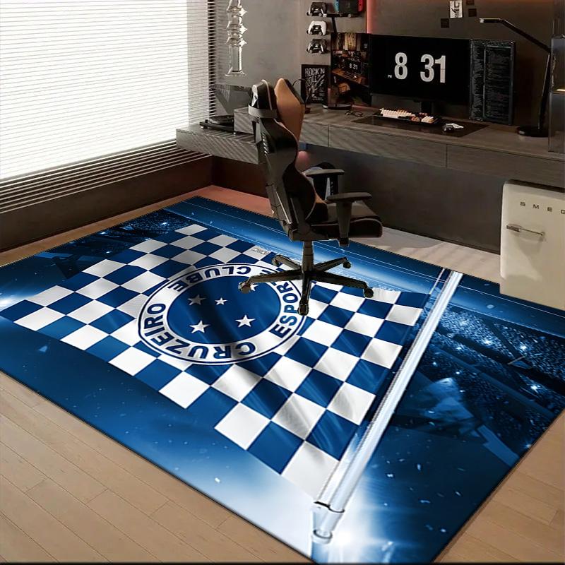 Fc Emblem Printed Office Carpet Chair Cushion  Entryway Rug, Rugs for Living Room, Bedroom Christmas gifts