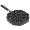 12 Cavities Aluminum Takoyaki Pan Maker Octopus Balls Egg Puffs Baking Pan Home Cooking Tools