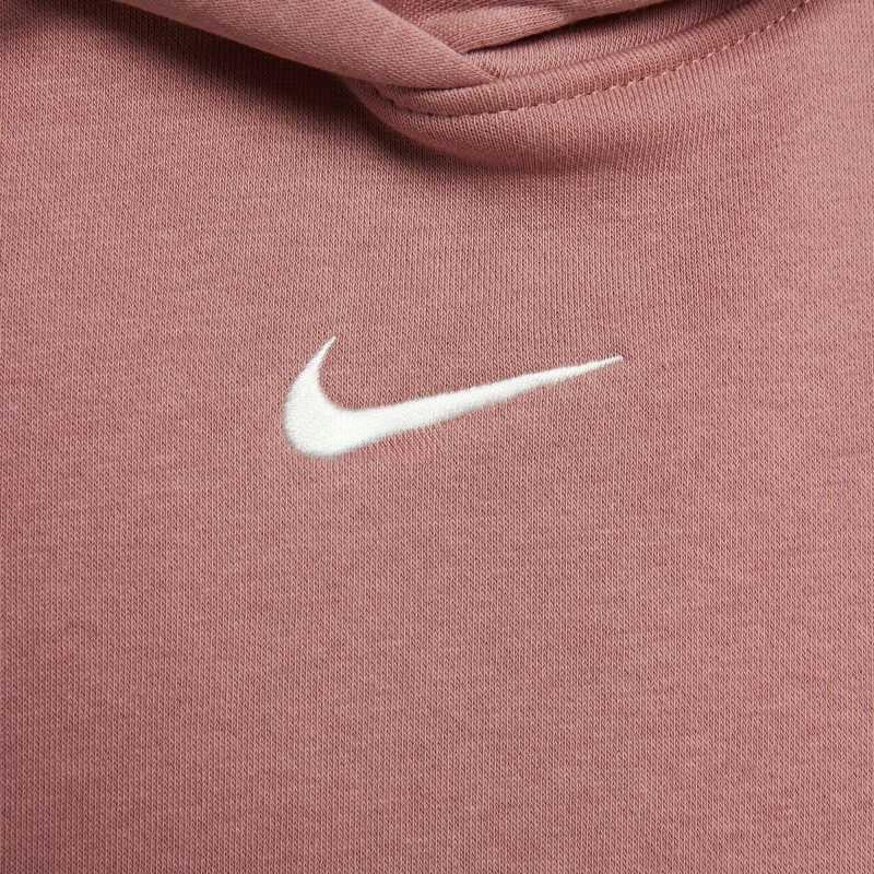 Nike Mode Pullover Langarm Cropped Sweatshirt Damen Tops Lotus-Pink DQ5859-634