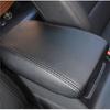 Black Leather Car Middle Console Armrest Box Cover For Hyundai Tucson 2016-2018