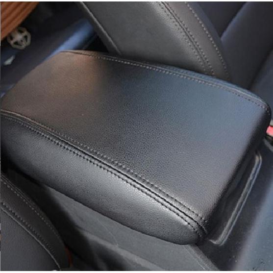 Black Leather Car Middle Console Armrest Box Cover For Hyundai Tucson 2016-2018