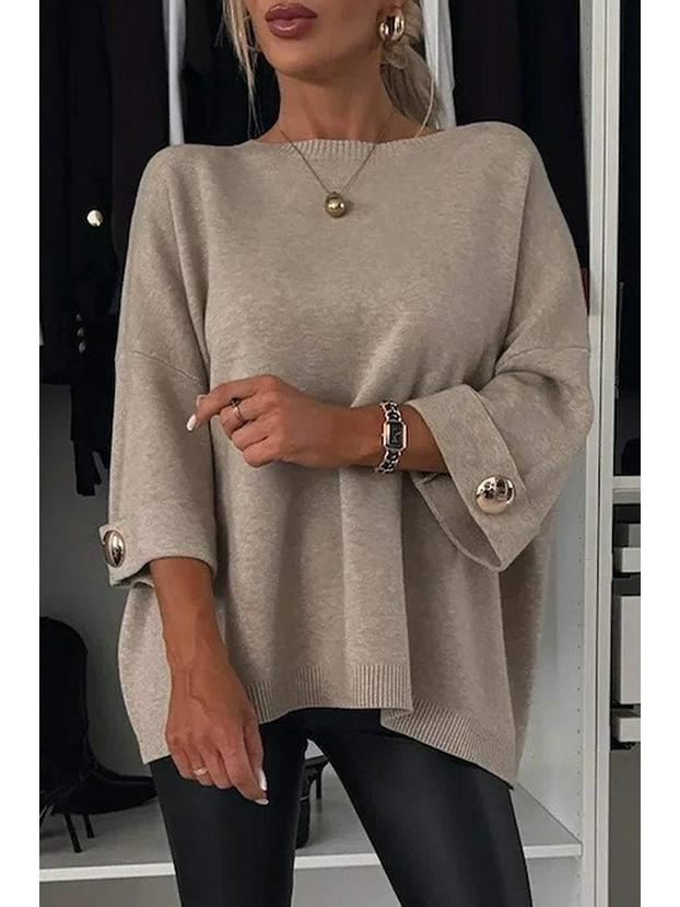 Autumn 2025 European & American Women's Versatile Round Neck Casual Top