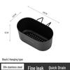 New 304 Stainless Steel Multi-Function Sink Drain Basket with Filter & Hanging Rack