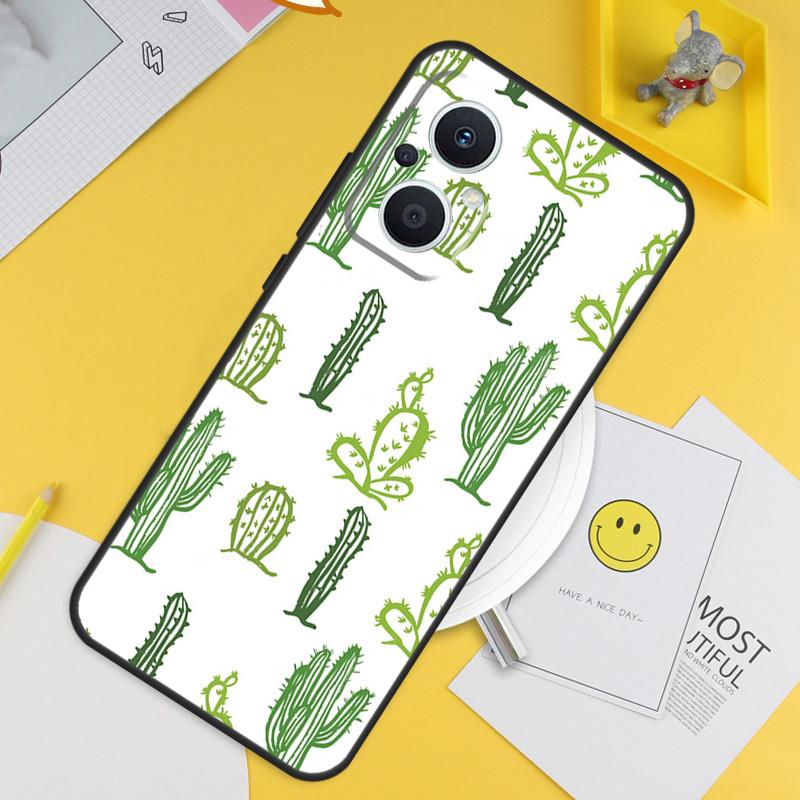 

Cactus Pattern For OPPO Reno 14 12 11 10 13 Pro 8T 11F 12F 13F 14F 7 8 Lite OPPO Find X9 X8 X6 X5 Pro Case OPPO Reno8 Lite