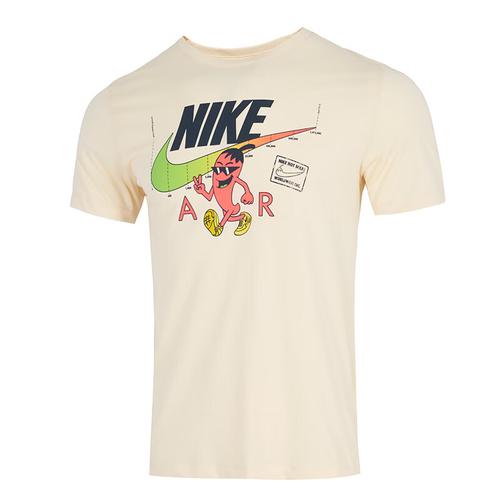 Nike Logo print T shirt HQ9259-114 EU L бежевый