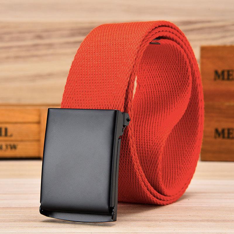 

Ремень унисекс из холста, повседневные тканые джинсы с комбинезоном, ремень в стиле милитари из холста 120cm красный