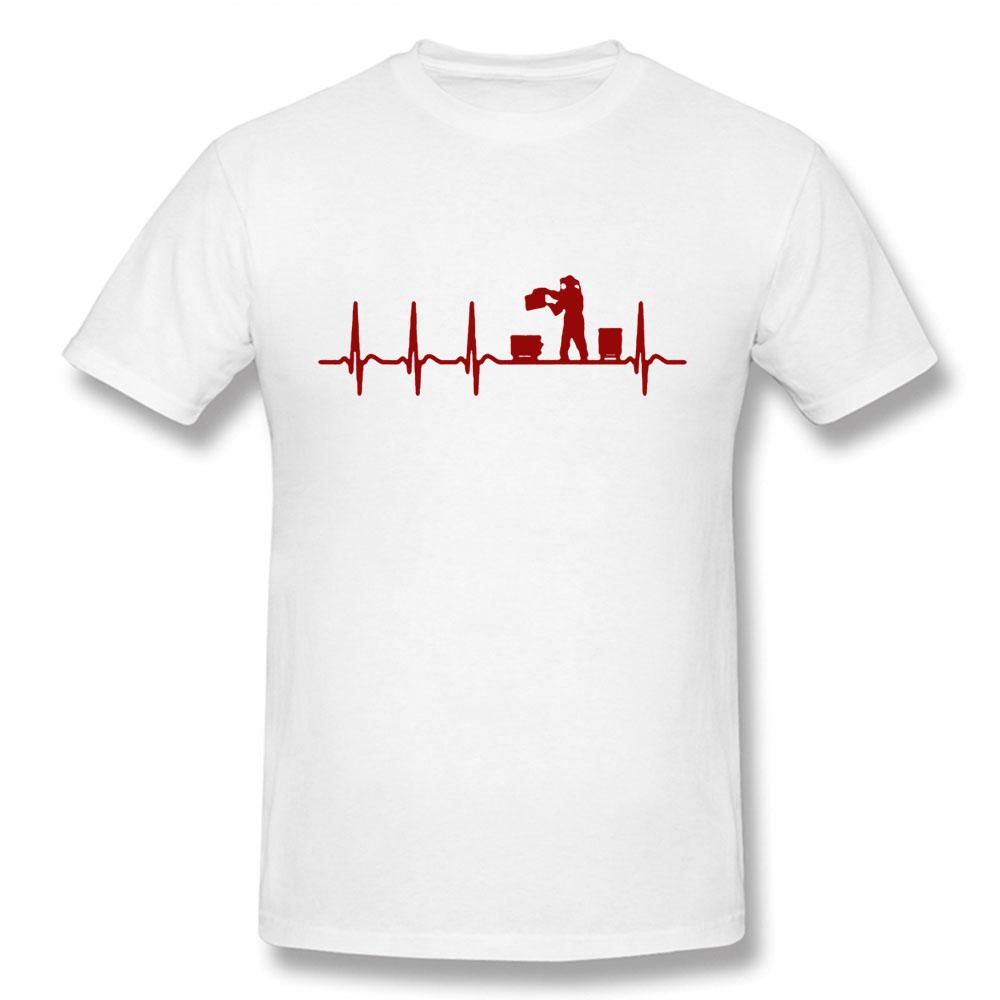 Heartbeat Beekeeping Beekeeper Birthday Funny Unisex Graphic Fashion New Cotton Short Sleeve T Shirts ONeck Harajuku Tshirt