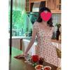 Cherry French Summer Floral Fairy Dress: Sweet, Gentle, Fresh Long Design