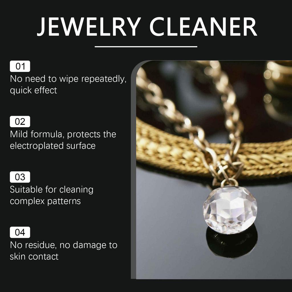 Jaysuing Silver Jewelry Cleaner 100ml, Tarnish Remover for Rings, Bracelets, Anti-Oxidation Jewelry Care Solution