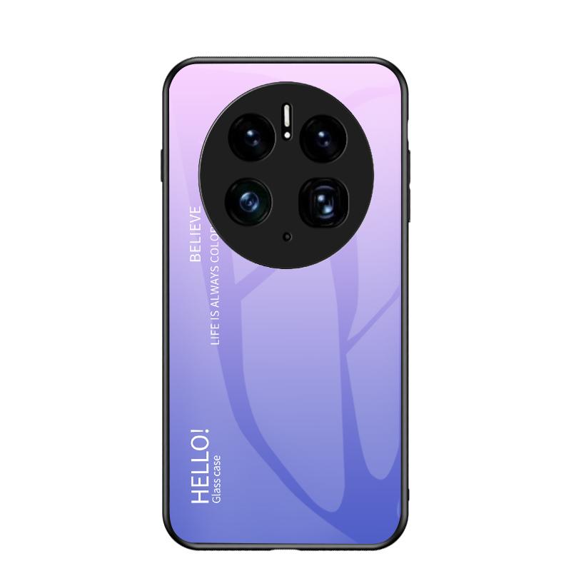 Чехол из закаленного стекла с градиентом Mate50 Pro для Huawei Mate 50 40 30 20 20X Pro Plus Mate40 Mate30 Mate20, чехлы для телефонов Mate 20 Lite светло-фиолетовый