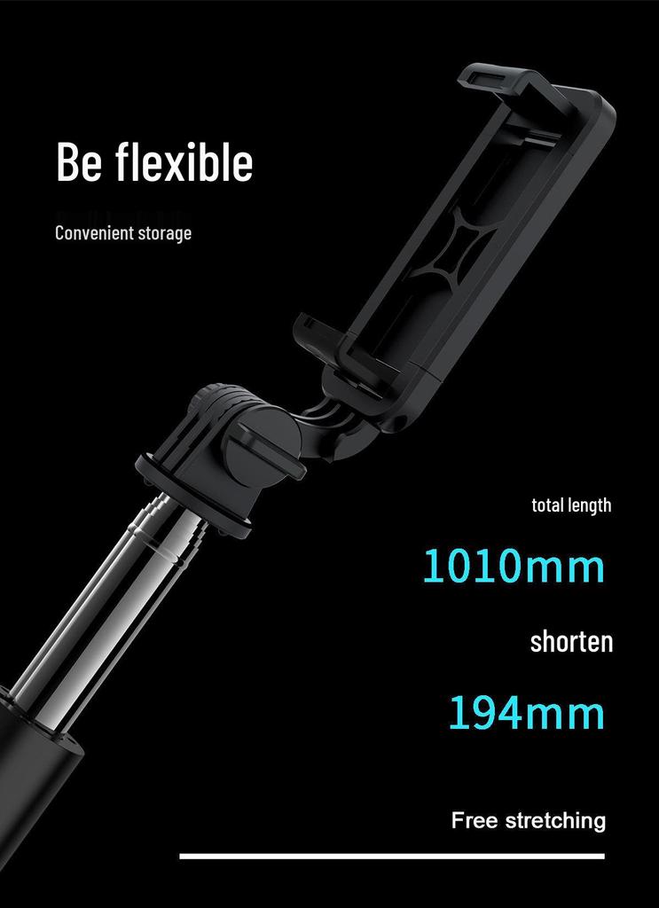 Q01 Bluetooth Selfie Stick with Remote & Integrated Tripod
