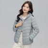 Fashion Light Down Jacket Women's Short Autumn and Winter New Ultra-light Hooded Light Warm Thin Coat