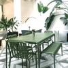 Modern Wrought Iron Outdoor Table and Chair Set for Balcony or Courtyard