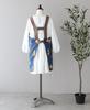 Kids Apron Popping Star with Triangle Scarf Kids Apron M (Light Blue)