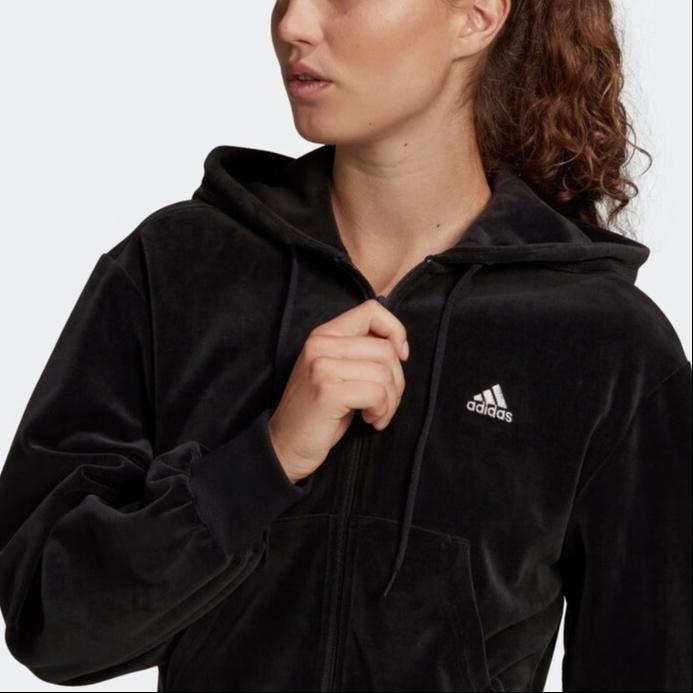 Adidas Jackets Women's Black Hooded Moderate Other H25101