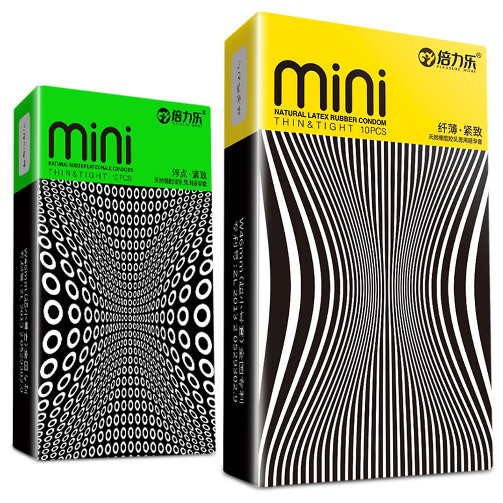 10ks 46mm malé latexové kondomy pro muže Ultra-malé tenké odolné kondomy Penis Cock Sleeve Intimní sexuální hračky