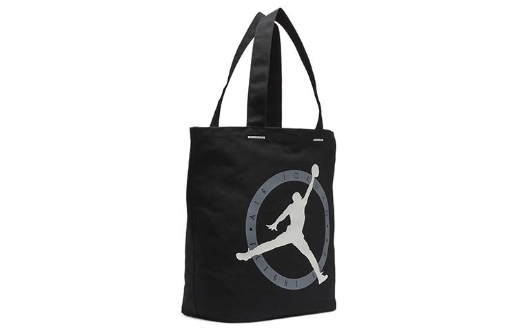 Jordan Cotton Tote Bag, Shopping Bag, Shoulder Bag, Handbag Unisex Black FJ6806-010