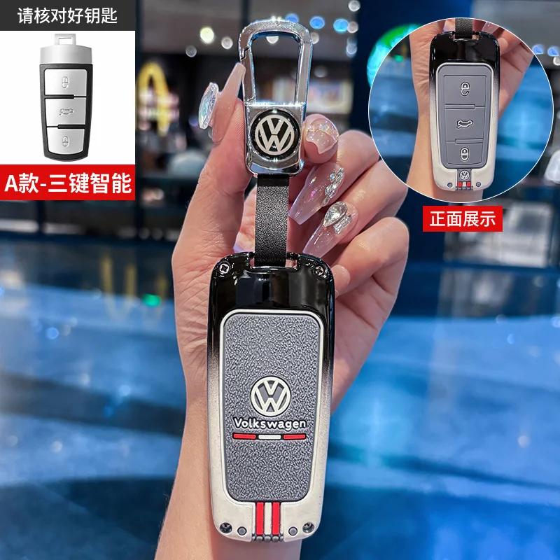 

VW GTI GOLF 2026 Hot For VW VOLKSWAGEN Car Key Case Cover Holder Shell For Volkswagen VW CC Passat B6 B7 Passat 3C CC Maogotan R