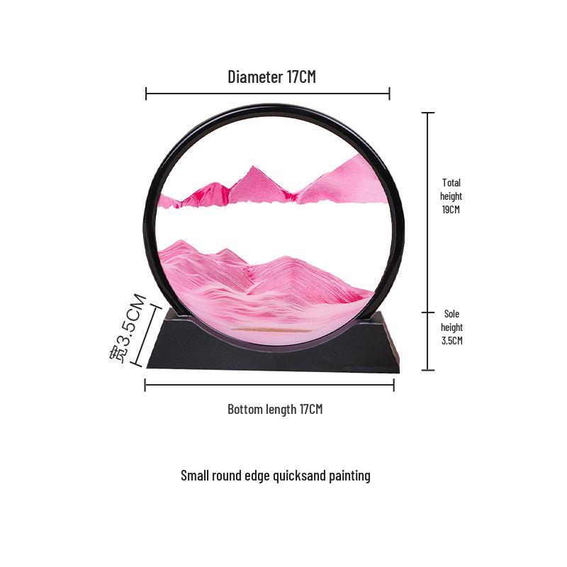 3D Dynamic Quicksand Hourglass Painting - Creative Home & Wine Cabinet Decor Gift