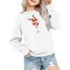 Kids' Fashion Loose-Fit Casual Long-Sleeve Christmas Print Oversized Crewneck Sweatshirt