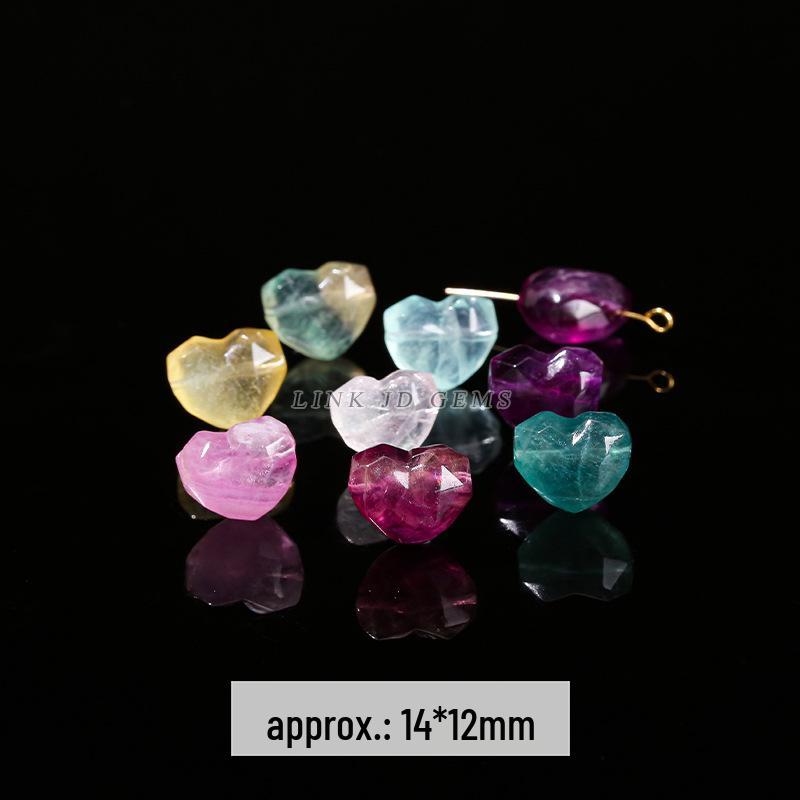 Jingde Jewelry Natural Colorful Fluorite Vajra Pendant Crystal Carving Charm