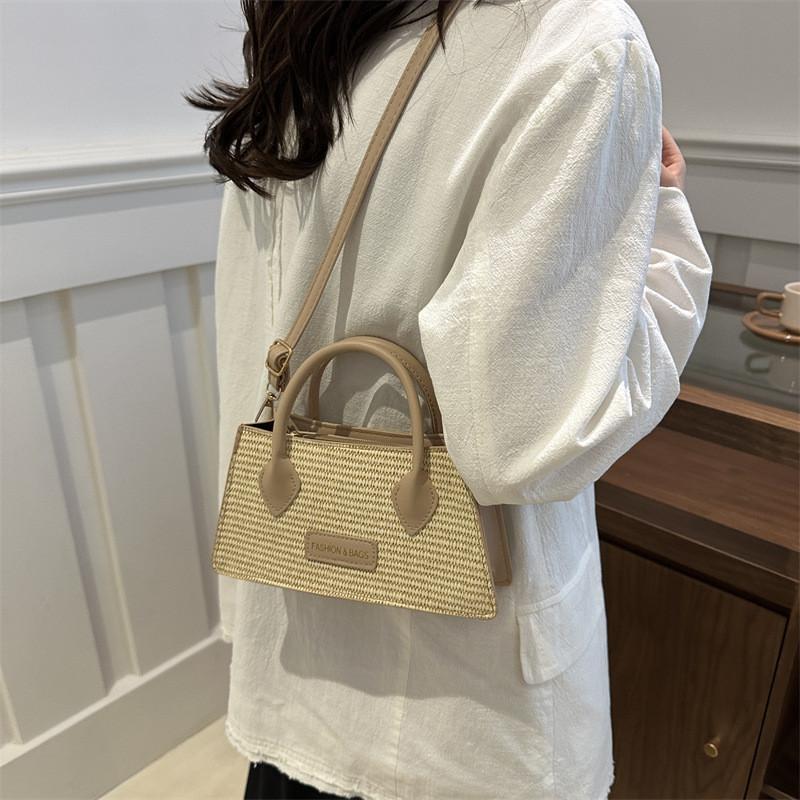 2024 Fashionable One Shoulder Crossbody Bag Stylish Unique Handheld Small Square Bag In Black Khaki Pink Green White