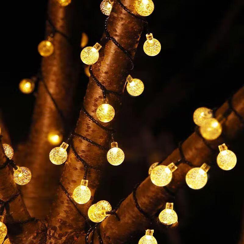 Warm White Bubble Ball String Lights