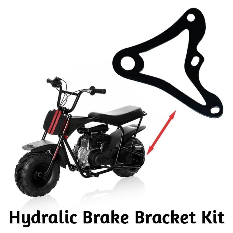 Aluminum Caliper Bracket Brake Caliper Bracket Converting Mini Bikes to Hydraulic Braking System Without Modification