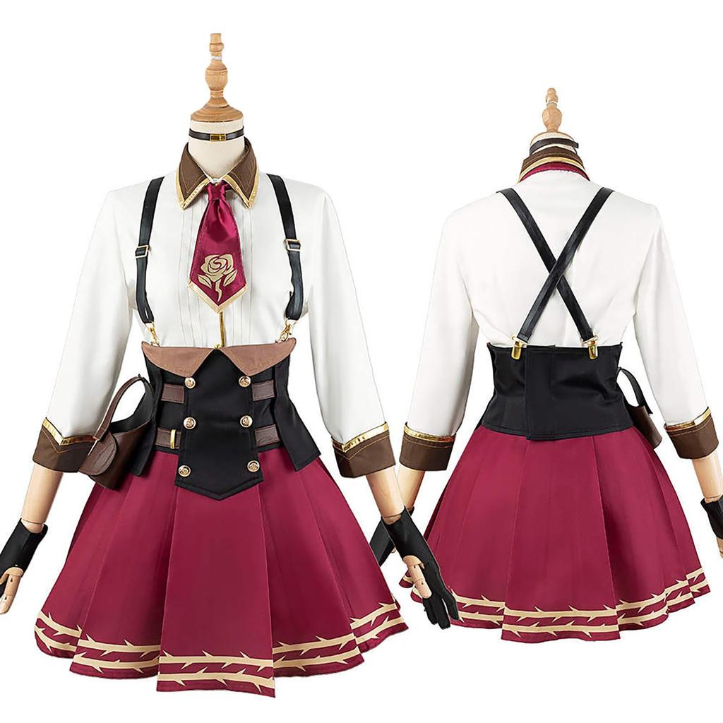 [Milky Time] Nijisanji Rosemira Block Cosplay Halloween VTuber Rose